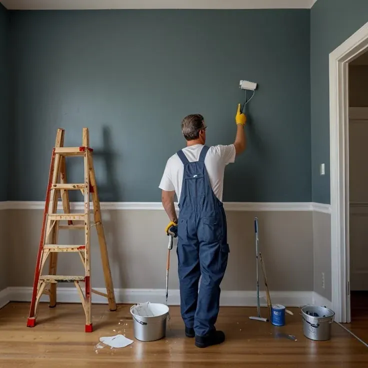 Professional painting services for building walls